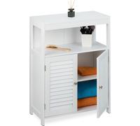 relaxdays Armoire de salle de bain blanche