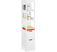 relaxdays Armoire de salle de bain blanche