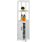 relaxdays Armoire de salle de bain blanche