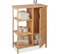 relaxdays Armoire de salle de bain en bambou