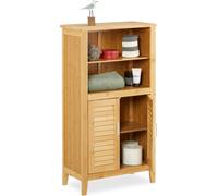 relaxdays Armoire de salle de bain LAMELL Bambou