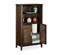 Relaxdays Armoire de salle de bain sur pied LAMELL