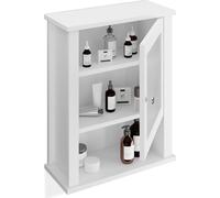 relaxdays Armoire de salle de bain suspendue avec porte