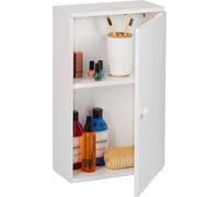 relaxdays Armoire de salle de bain suspendue avec porte