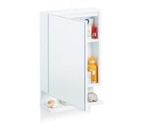 Relaxdays Armoire de Toilette 1Porte Miroir Prise