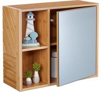 relaxdays Armoire de toilette avec étagères