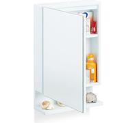 relaxdays Armoire de toilette avec prise électrique