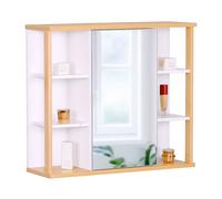 Relaxdays Armoire de toilette en bambou