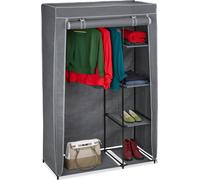 relaxdays Armoire en tissu avec tringle à vêtements