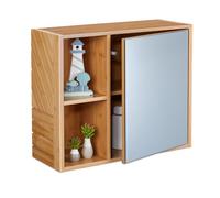 Relaxdays Armoire miroir & compartiments