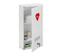 Relaxdays Armoire murale à pharmacie avec cœur