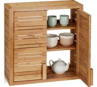relaxdays Armoire murale en bambou
