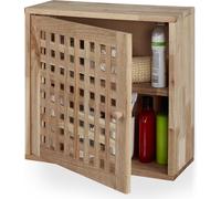 relaxdays Armoire murale étroite en noyer