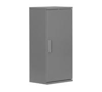 Relaxdays Armoire Suspendue Salle de Bain, 2 Compartiments, H x L x P : 62 x 30 x 21 cm, étagère réglable, MDF, Gris