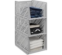 relaxdays Armoire Organiseur en kit de 3 pièces