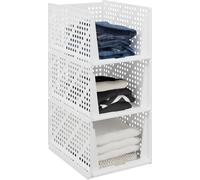 relaxdays Armoire Organiseur en kit de 3 pièces