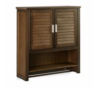 relaxdays Armoire suspendue brun foncé LAMELL