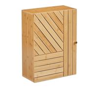 Relaxdays Armoire suspendue salle de bain bambou