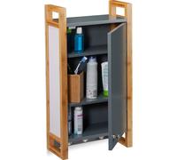 relaxdays Armoire suspendue salle de bain grise