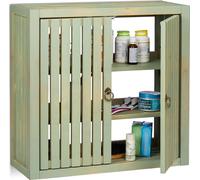 relaxdays Armoire suspendue Vintage en bambou