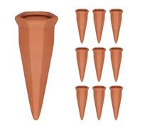 Relaxdays Arrosage en terre cuite en lot de 10