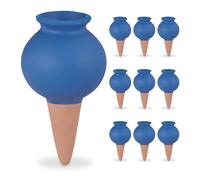 Relaxdays Arrosage en terre cuite en lot de 10