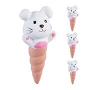 Relaxdays Arrosage en Terre Cuite, Lot de 4, 100 ML chacun, pour trésorts Verts, en Forme de Lapin, Multicolore