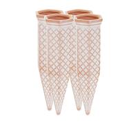Relaxdays Arrosage en Terre Cuite, Lot de 4, Bouteilles Pet 1,5 L, intérieur (Chambre) et extérieur (Balcon), Marron
