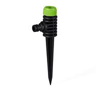 Relaxdays Arroseur arrosage Jardin pelouse Gazon aspergeur Piquet Sol 1/2 30m², Vert Noir, vertnoir