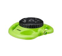 Relaxdays Arroseur de Jardin 8 Modes Buses pulvérisateur 78 m² Zone Irrigation pelouse Gazon, Vert-Noir