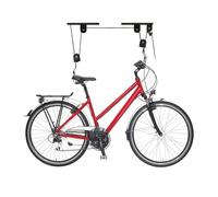 Relaxdays Ascenseur de vélo, jusqu'à 30 kg, hauteur max. du plafond 4 m, stockage bicyclette, garage, cave, noir