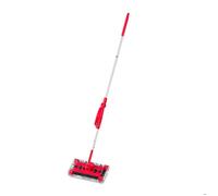 Relaxdays Aspirateur balai sans câble balai électrique sol tapis nettoyage carrelage 126 cm, rouge/argent