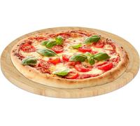 relaxdays Assiette à pizza en bambou 32 cm