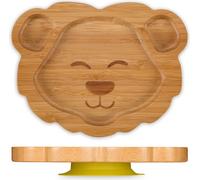 relaxdays Assiette pour bébé avec ventouse "Lion