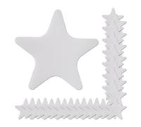 Relaxdays Autocollant de Baignoire, Lot de 30, Sticker en Forme d’étoile de mer, antidérapant, Plastique, Transparent