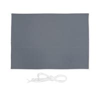 Relaxdays Auvent rectangulaire 2,5 x 3,5 m, hydrofuge, résistant aux UV, avec cordes de tension, terrasse, balcon, gris