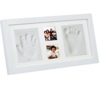 relaxdays Baby Set de moulage en plâtre avec cadre photo
