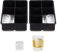 relaxdays Bac à glaçons en silicone, set de 2 pièces