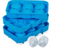 relaxdays Bac à glaçons en silicone, set de 2 pièces