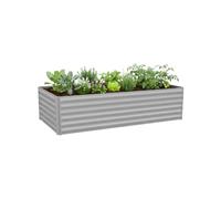 Relaxdays Bac potager en métal 57 x 240 x 60 cm
