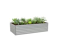 Relaxdays Bac potager en métal 57 x 240 x 60 cm