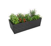 Relaxdays Bac surélevé métal, rectangulaire