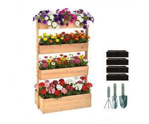 Relaxdays Bacs verticaux étagés