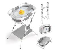 Relaxdays Baignoire pliable bébé avec support