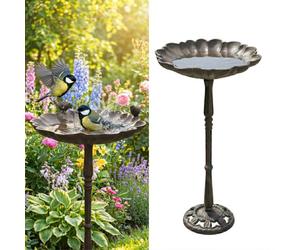 Relaxdays Bain d'oiseaux en fonte