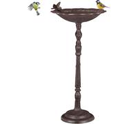 relaxdays Bain d'oiseaux XXL en fonte
