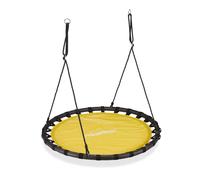 Relaxdays Balançoire nid d'oiseau rond 120 cm à suspendre enfant adulte jardin extérieur 100 kg