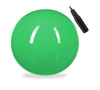 Relaxdays Balle de Gymnastique, Ballon de Fitness, Yoga & Pilates, Bureau, Pompe à air inclue, Ø 85 cm, Vert