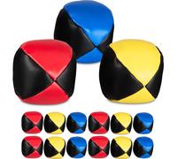 relaxdays Balle de jonglage, set de 15 balles