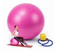 Relaxdays Ballon de gym avec pompe